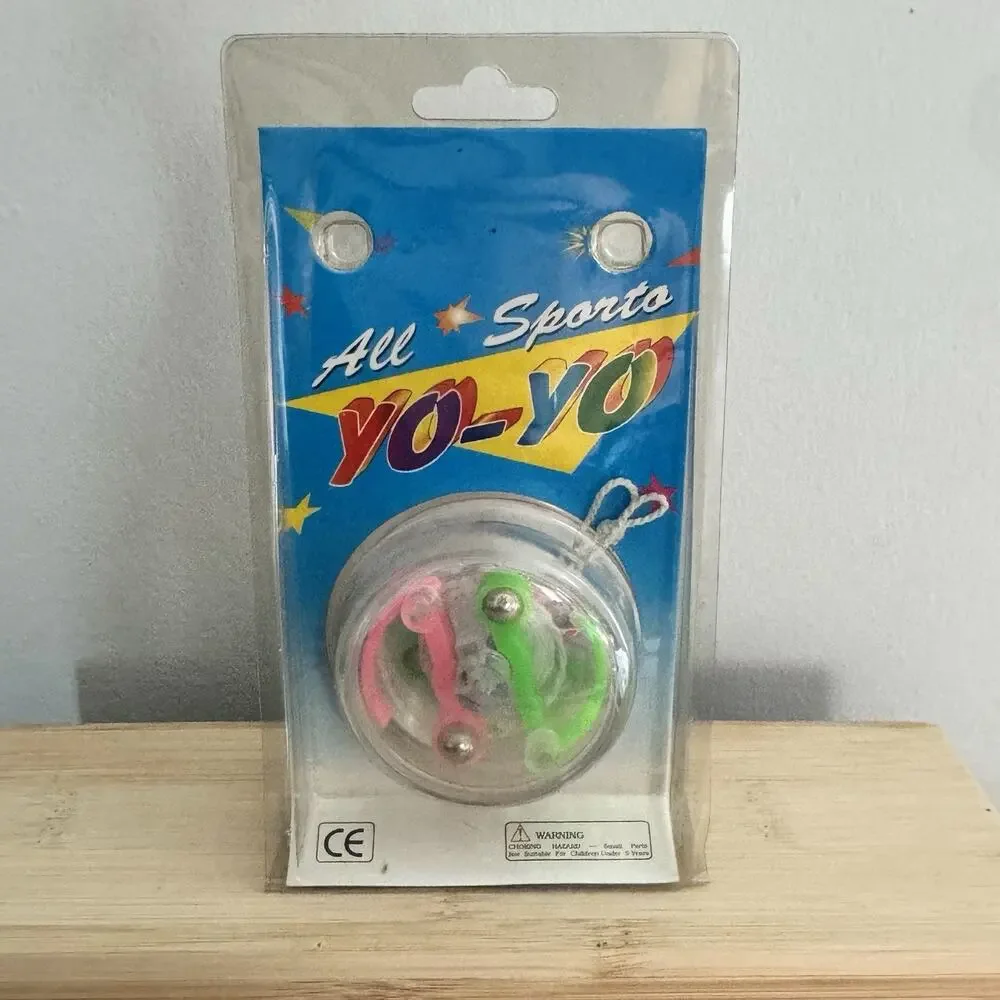 Vintage Clear All Sporto Yo-Yo New In Sealed Package NOS